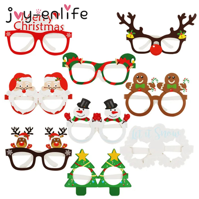 Tree Elk Paper Christmas Glasses