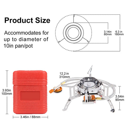 Outdoor Camping Wind Proof Strong Fire Stove