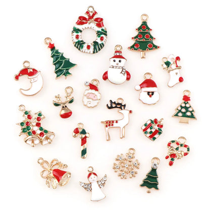 Metal Alloy Christmas Charm Set