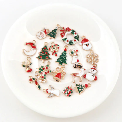 Metal Alloy Christmas Charm Set