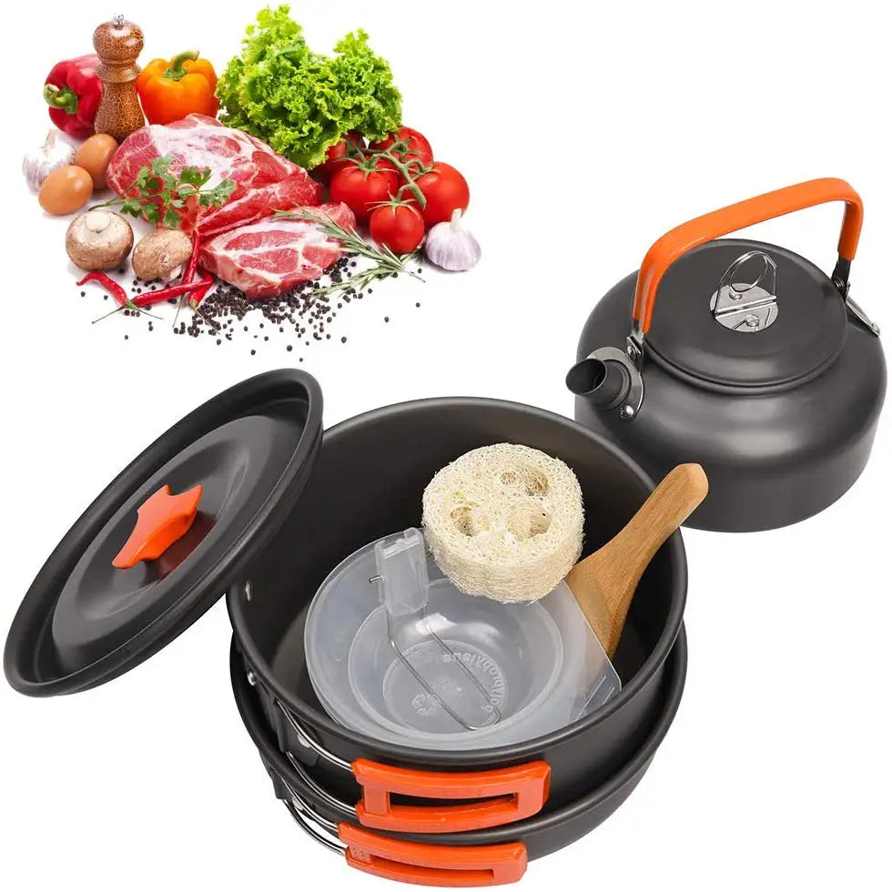 Outdoor Camping Aluminum Cooking Set