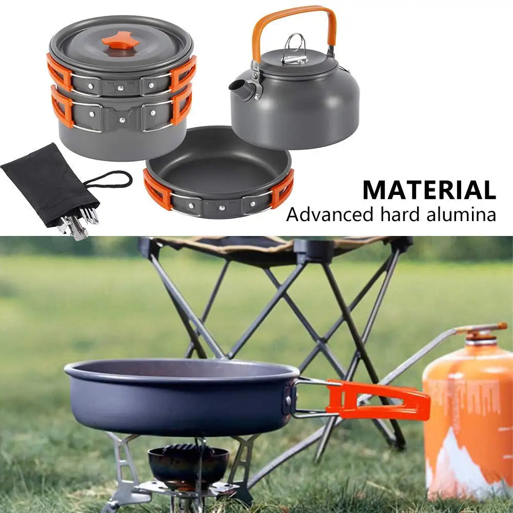 Outdoor Camping Aluminum Cooking Set