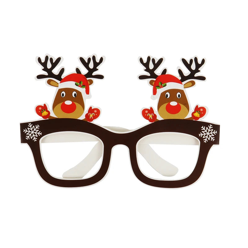 Tree Elk Paper Christmas Glasses