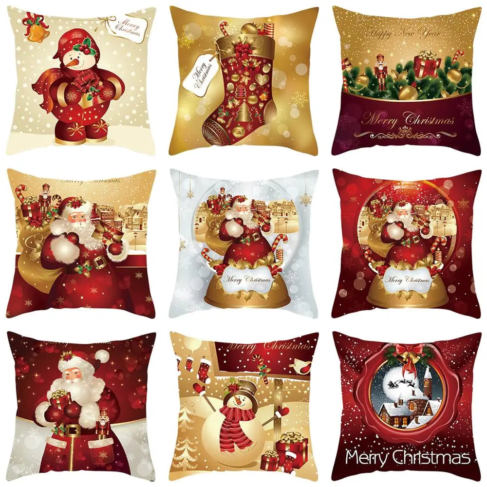 Santa Claus Christmas Cushion Cover