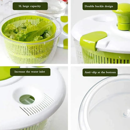 Manual Salad Spinner Food Dryer