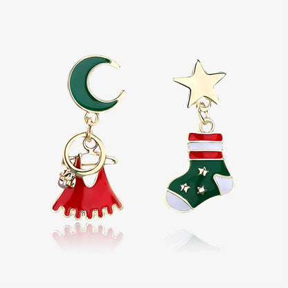 Women Christmas Fashion Bowknot Bell Earring