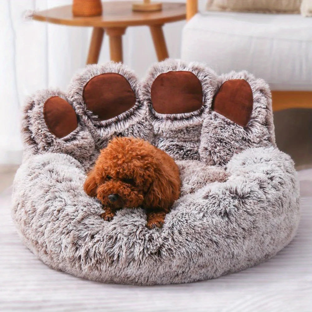 Pet Bear Paw Shape Comfortable Bed