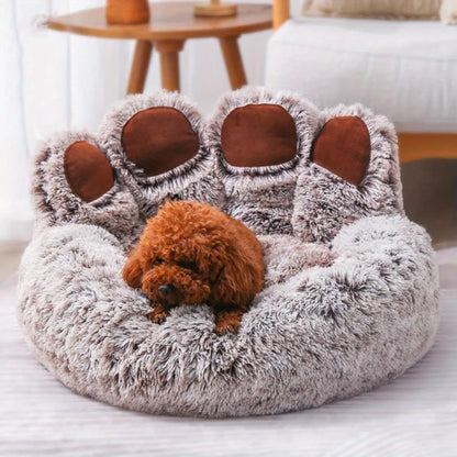 Pet Bear Paw Shape Comfortable Bed