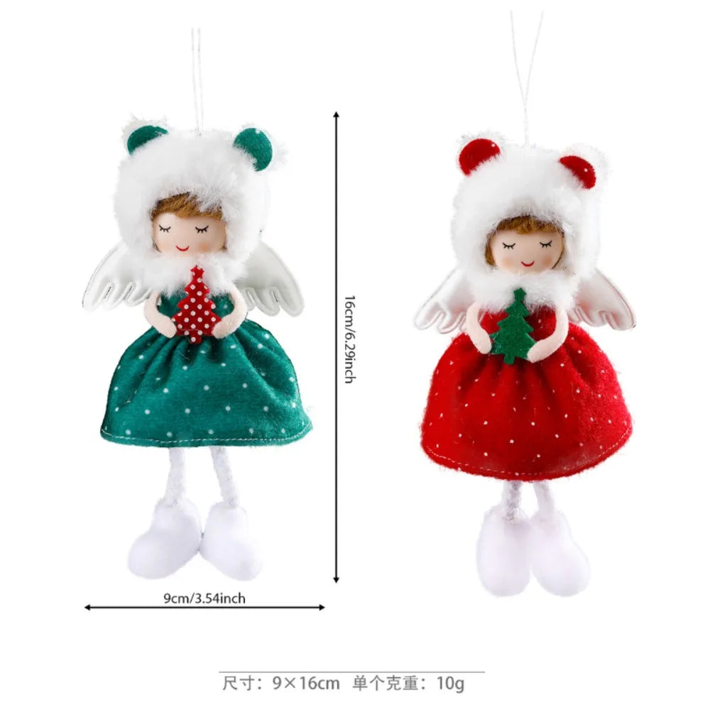 Christmas Red Angel Girl Doll Ornament