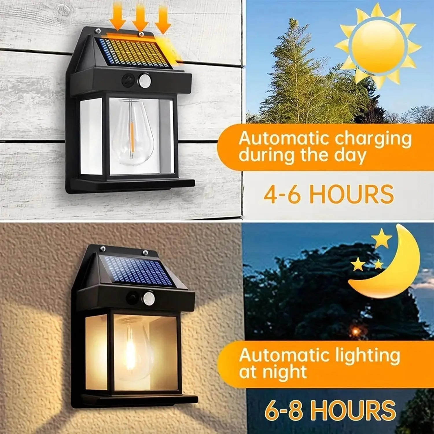 Outdoor Motion Sensor Tungsten Wall Light