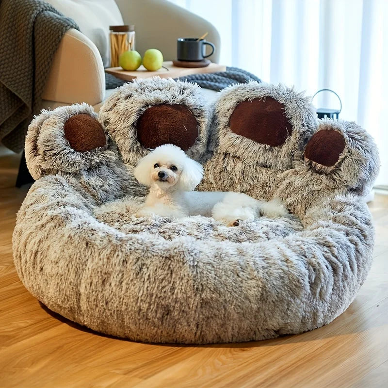 Pet Bear Paw Shape Comfortable Bed