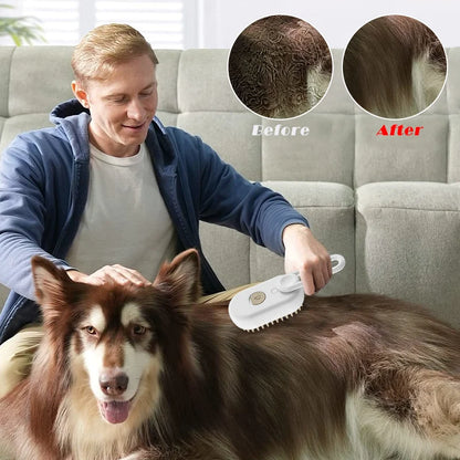 Pet Cleaning Steamy Spray Massage Comb