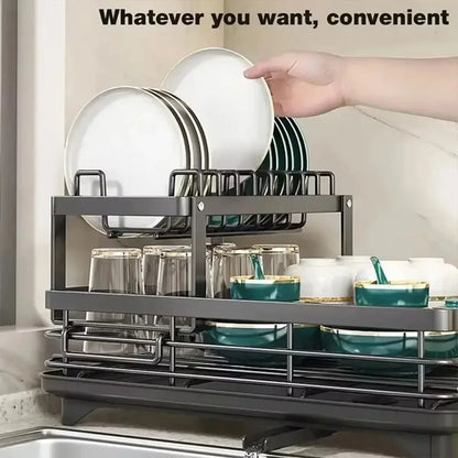 Adjustable Stainless Steel Dish Drying Rack