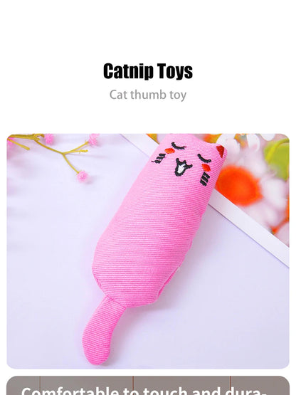 Cat Catnip Cute Thumb Plush Pillow Toy