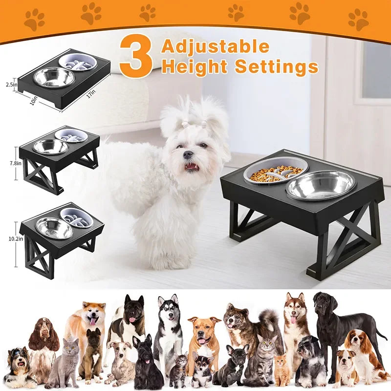 Dog Elevated Dish Bowls Stand