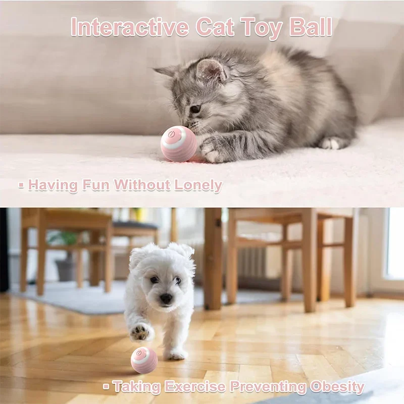 Cat Gravity Rolling Teaser Ball