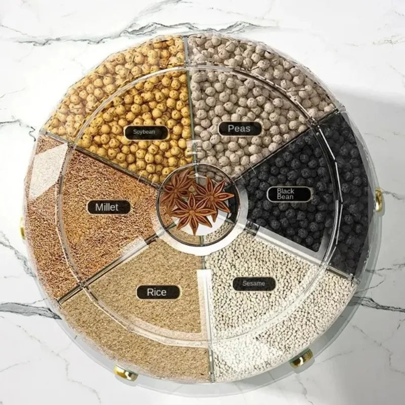 360-Degree Rotating Rice Dispenser