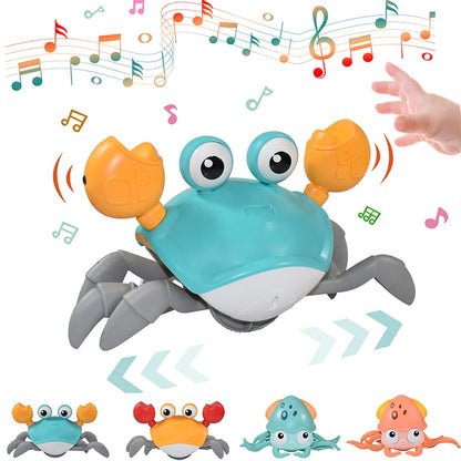 Kids Musical Induction Crab Octopus Crawling Toy