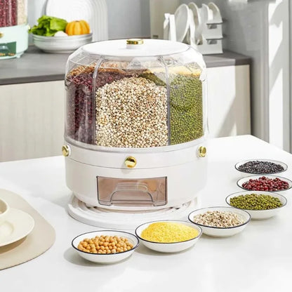 360-Degree Rotating Rice Dispenser