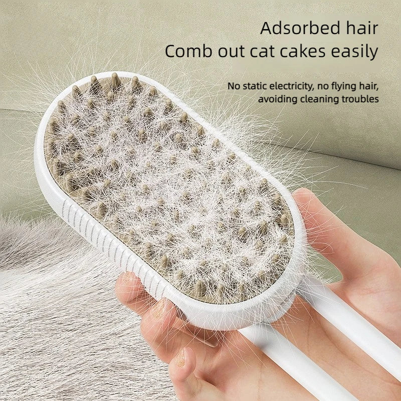 Pet Cleaning Steamy Spray Massage Comb