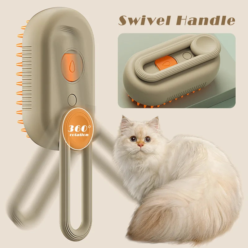 Pet Cleaning Steamy Spray Massage Comb