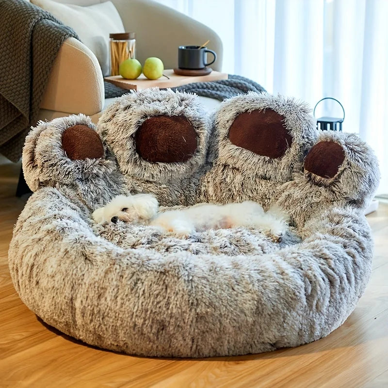 Pet Bear Paw Shape Comfortable Bed