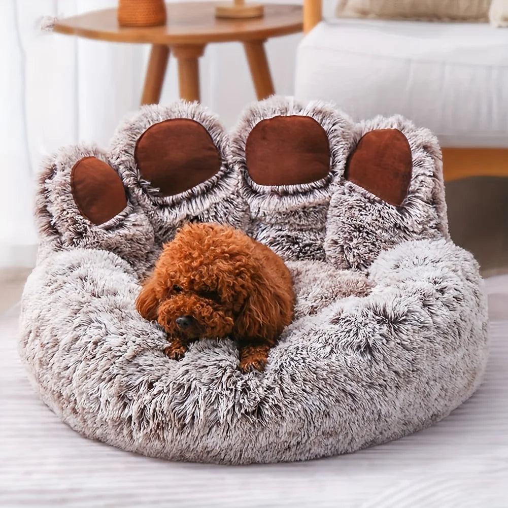 Pet Bear Paw Shape Comfortable Bed