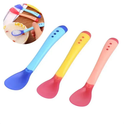 Baby Silicone Feeding Spoon