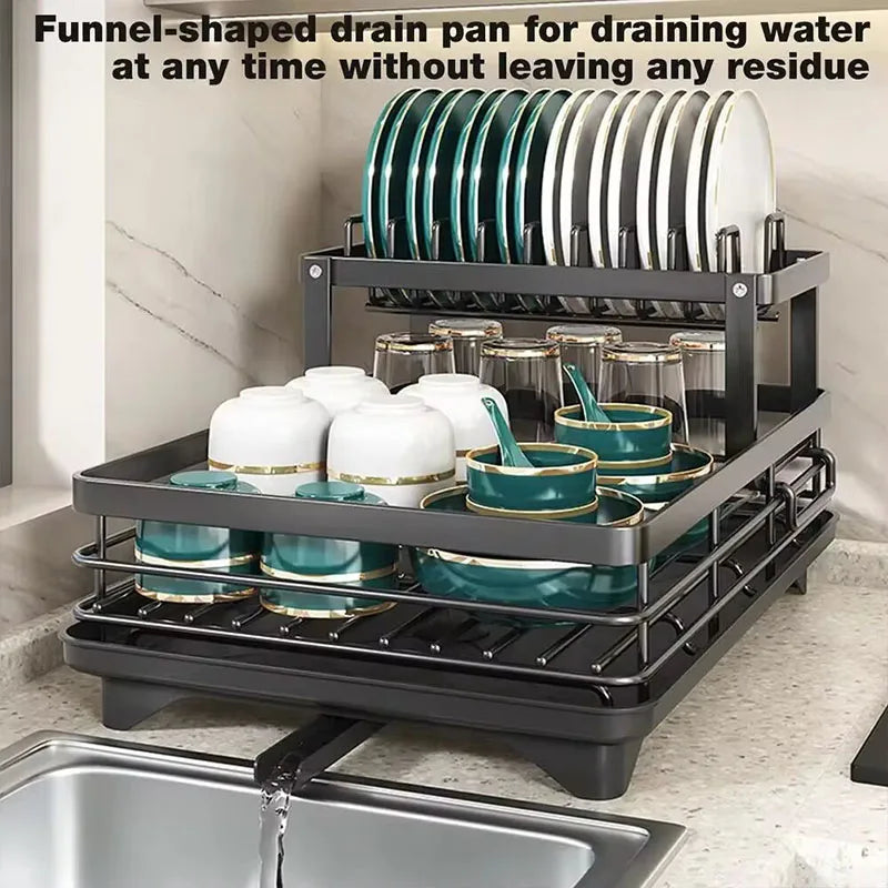 Adjustable Stainless Steel Dish Drying Rack