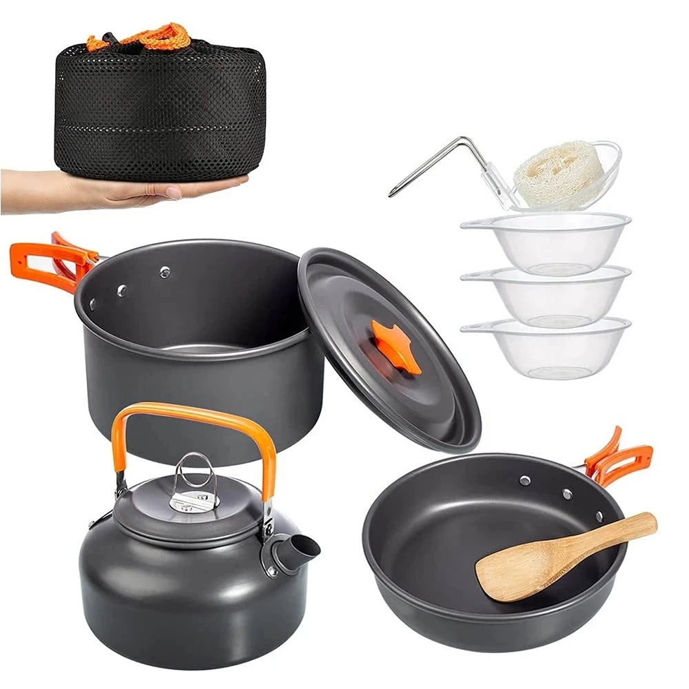 Outdoor Camping Aluminum Cooking Set