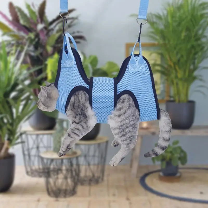 Cat  Nail Trimming Security Strap Hammock