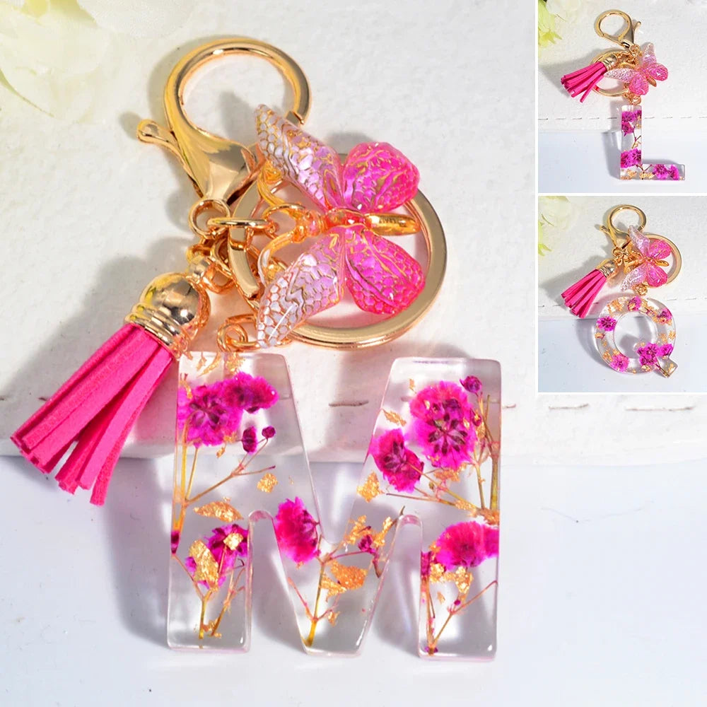 Women Valentine Day Letter Keyring Gift