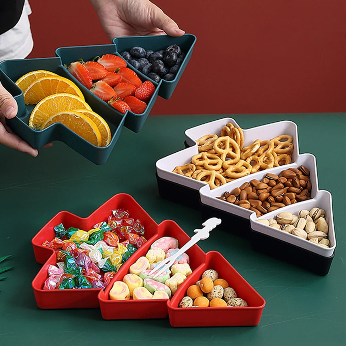 Christmas Tree Fruit Plate