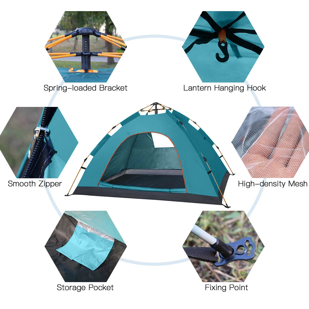 Outdoor Water-resistant Portable Pop Up Tent