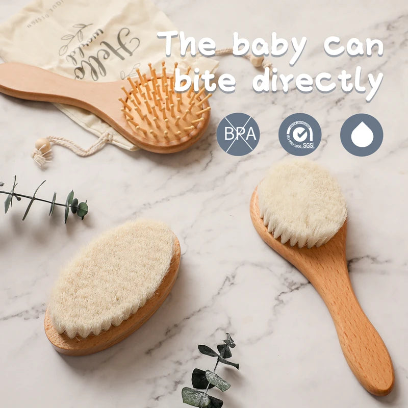 Baby Hair Comb Massage Brush Set