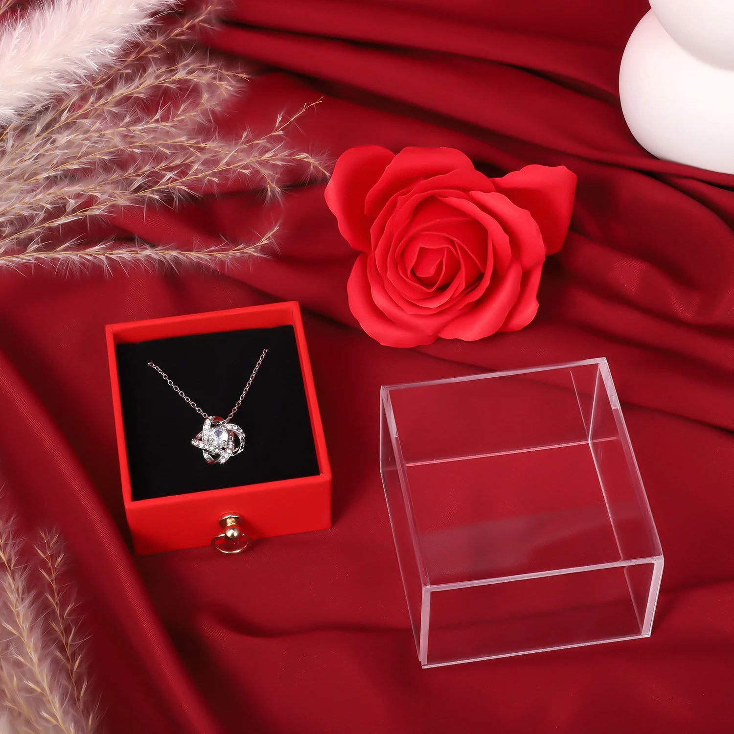 Red Rose Necklace Flowers Rose Gift