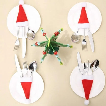 Home Christmas Tableware Bag Cutlery Decoration