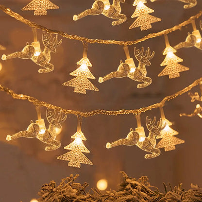 Christmas Tree Snowflake Light String