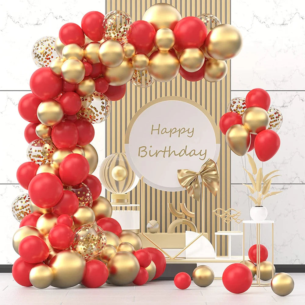 Gold Balloon Arch Garland Kit