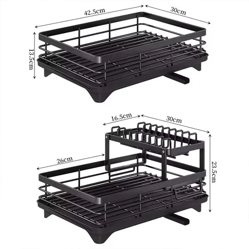 Adjustable Stainless Steel Dish Drying Rack