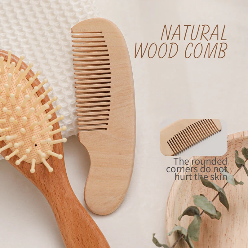 Baby Hair Comb Massage Brush Set