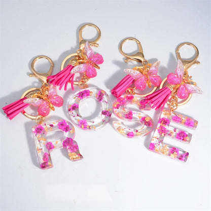 Women Valentine Day Letter Keyring Gift