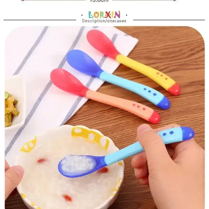 Baby Silicone Feeding Spoon