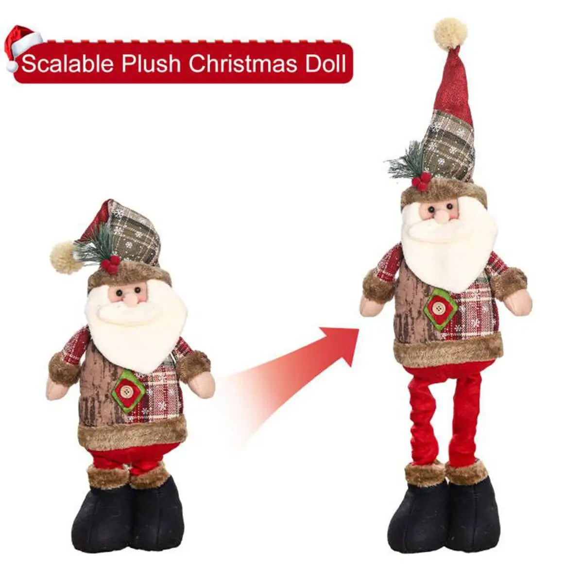 Telescopic Christmas Doll Ornament