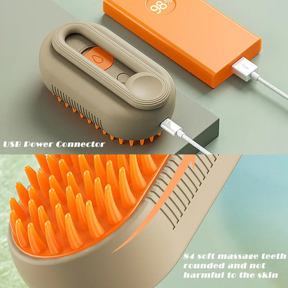 Pet Cleaning Steamy Spray Massage Comb