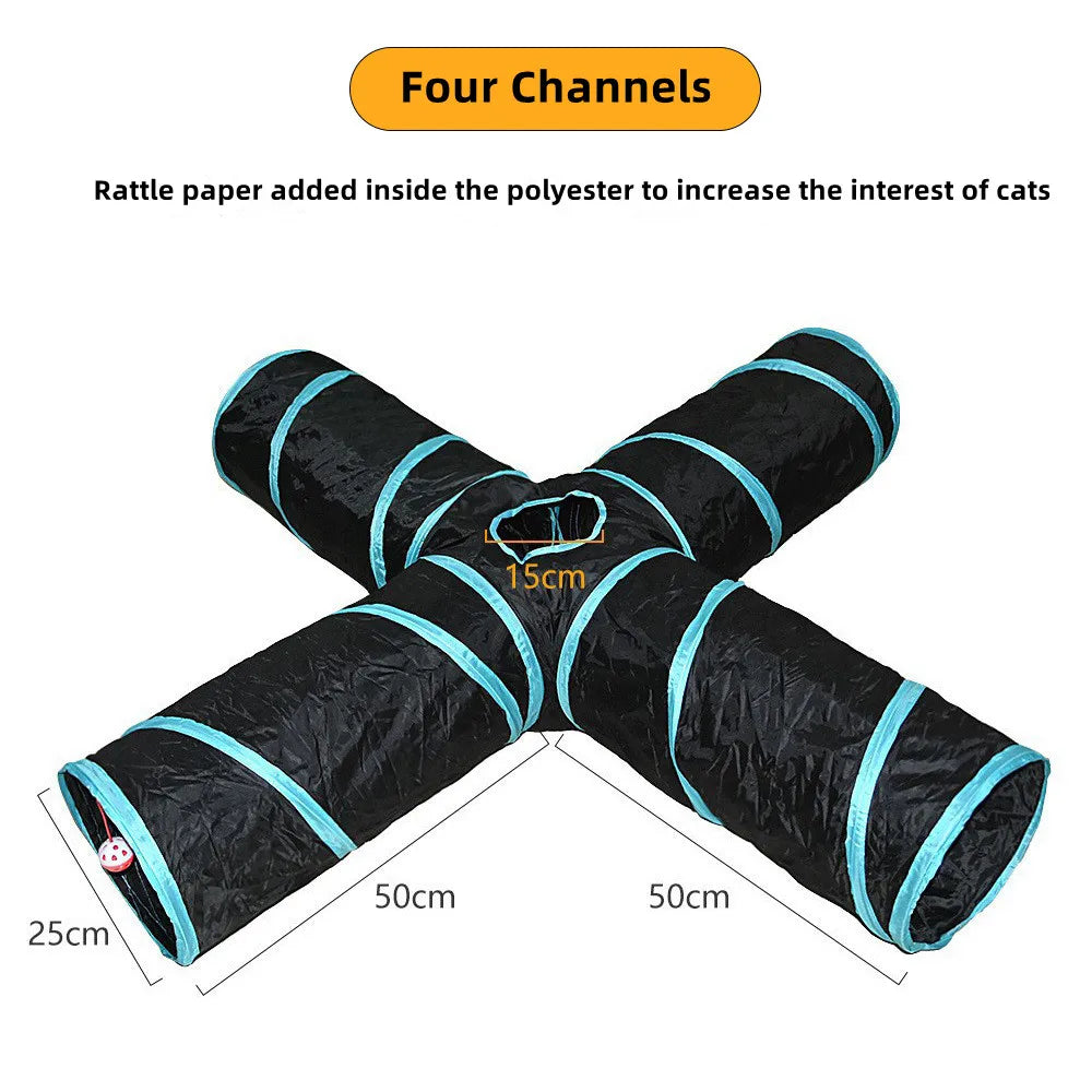 Cat Tunnel Pass Play Foldable Toy