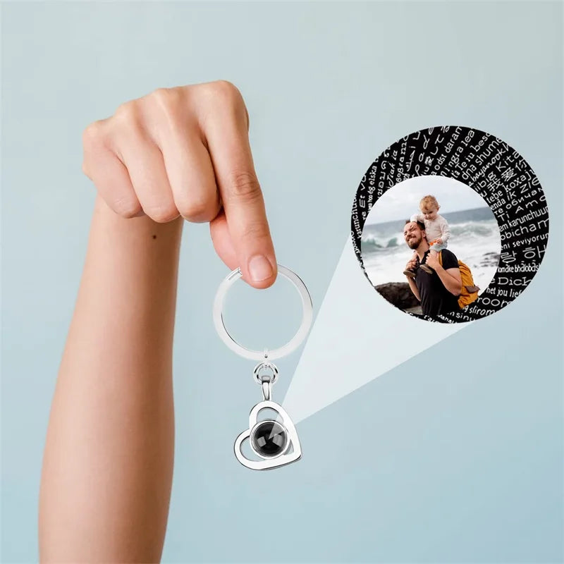 Personalized Photo Projection Keychain