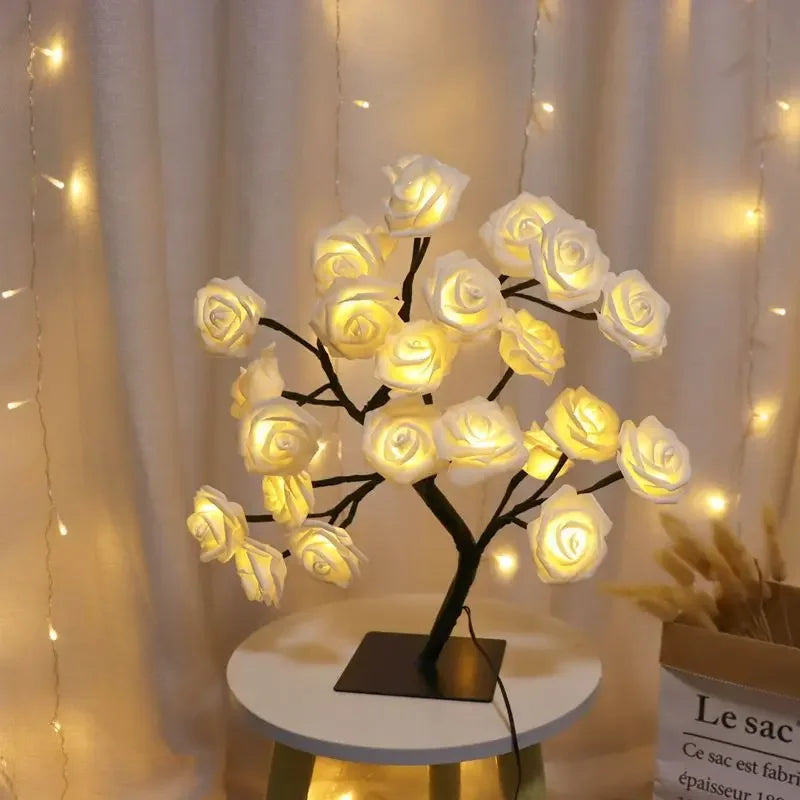 USB Flower Tree Table Lamp