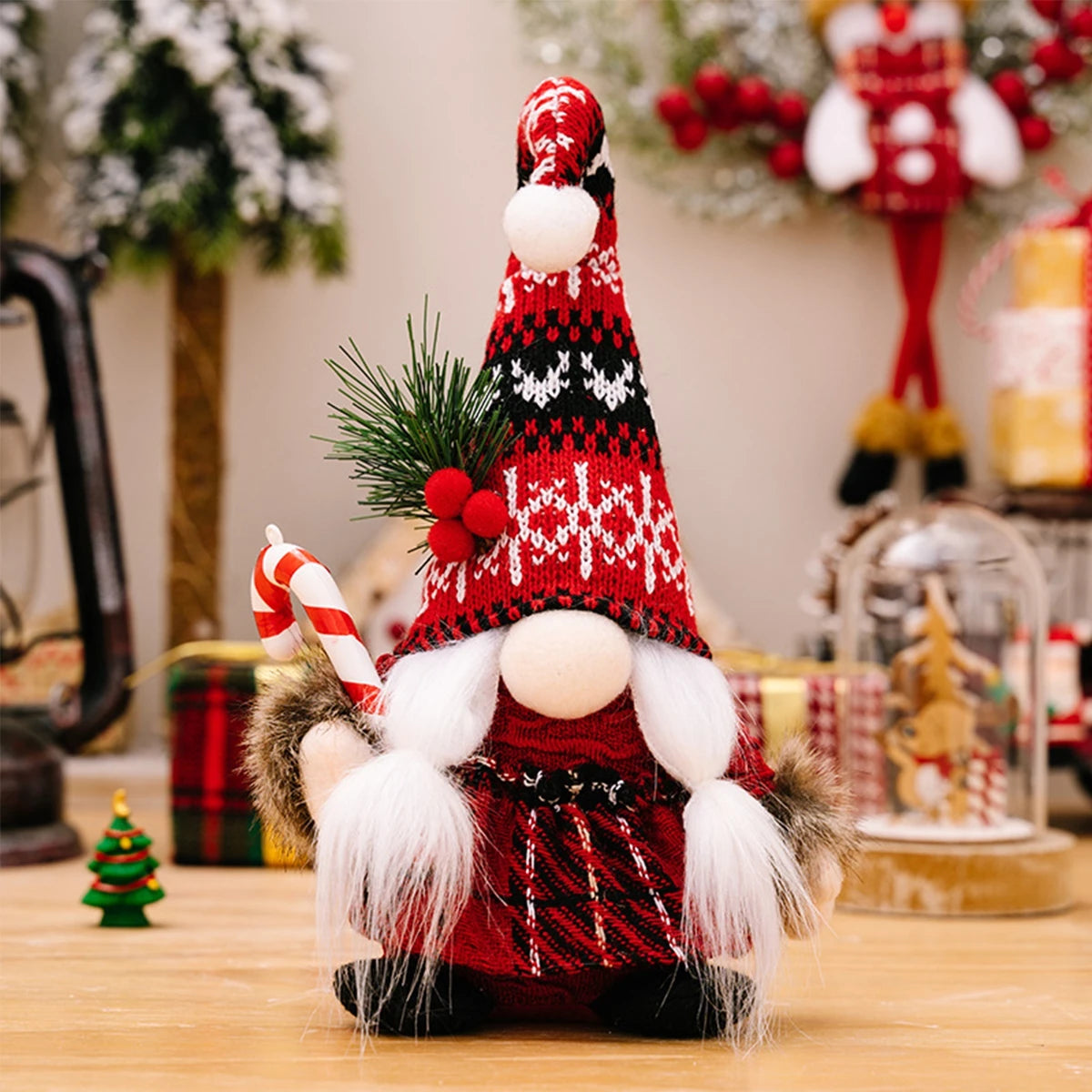 Gnome Christmas Faceless Doll