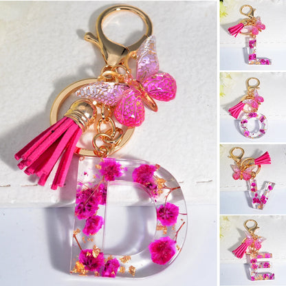 Women Valentine Day Letter Keyring Gift